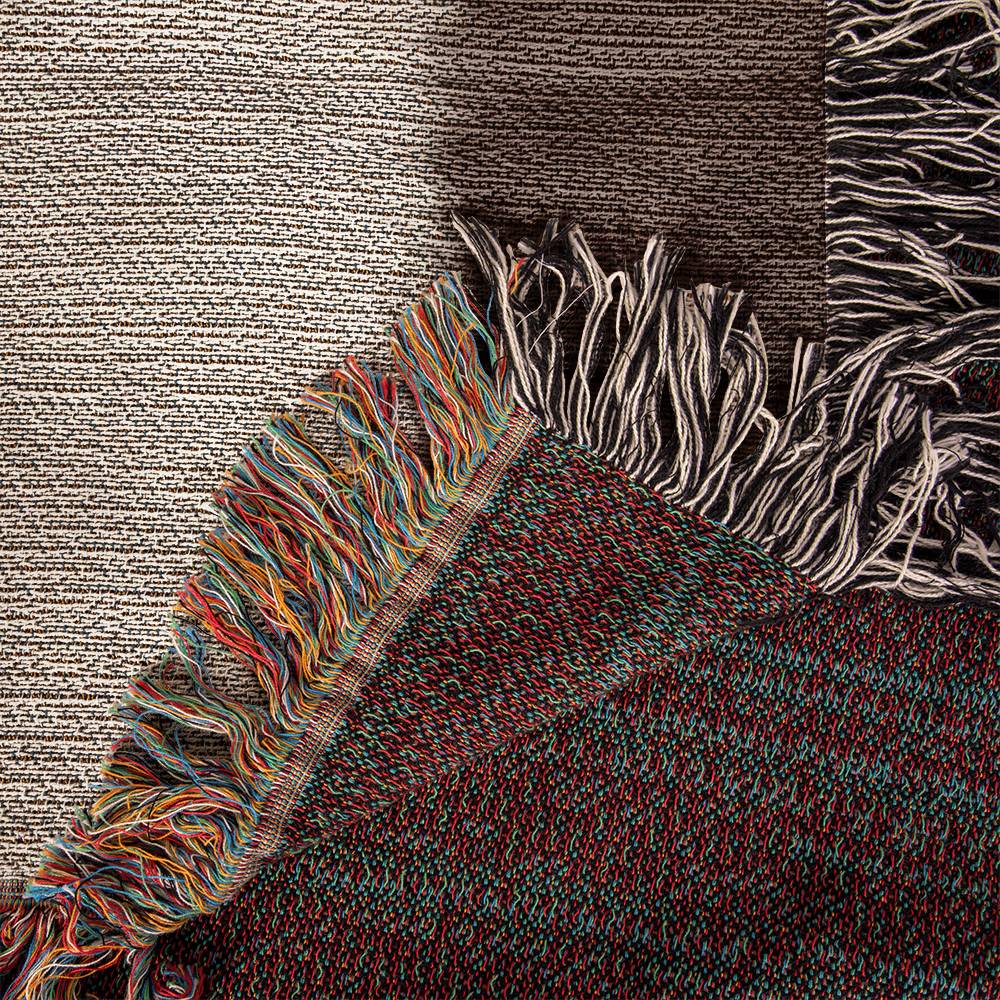 Heirloom Photo Woven Blanket (Portrait with name)