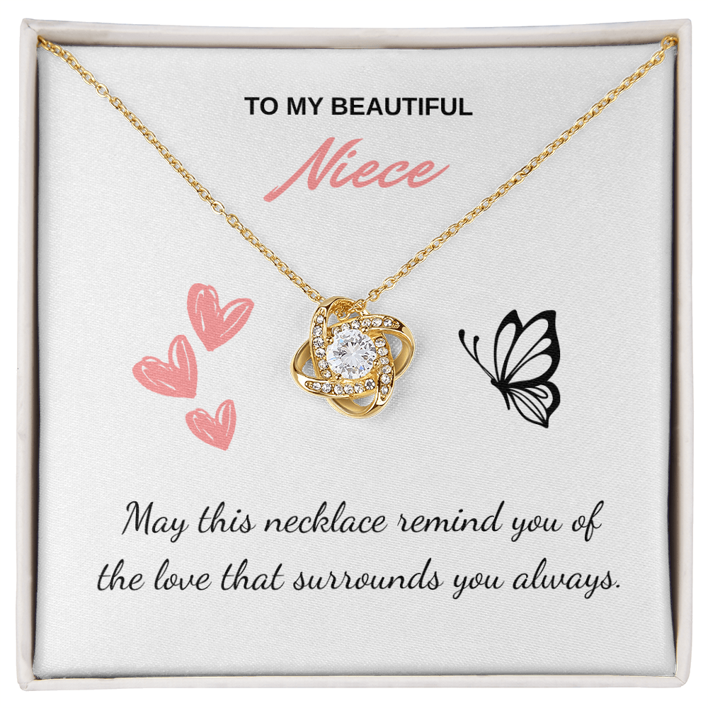 Beautiful Niece Necklace -Love Knot