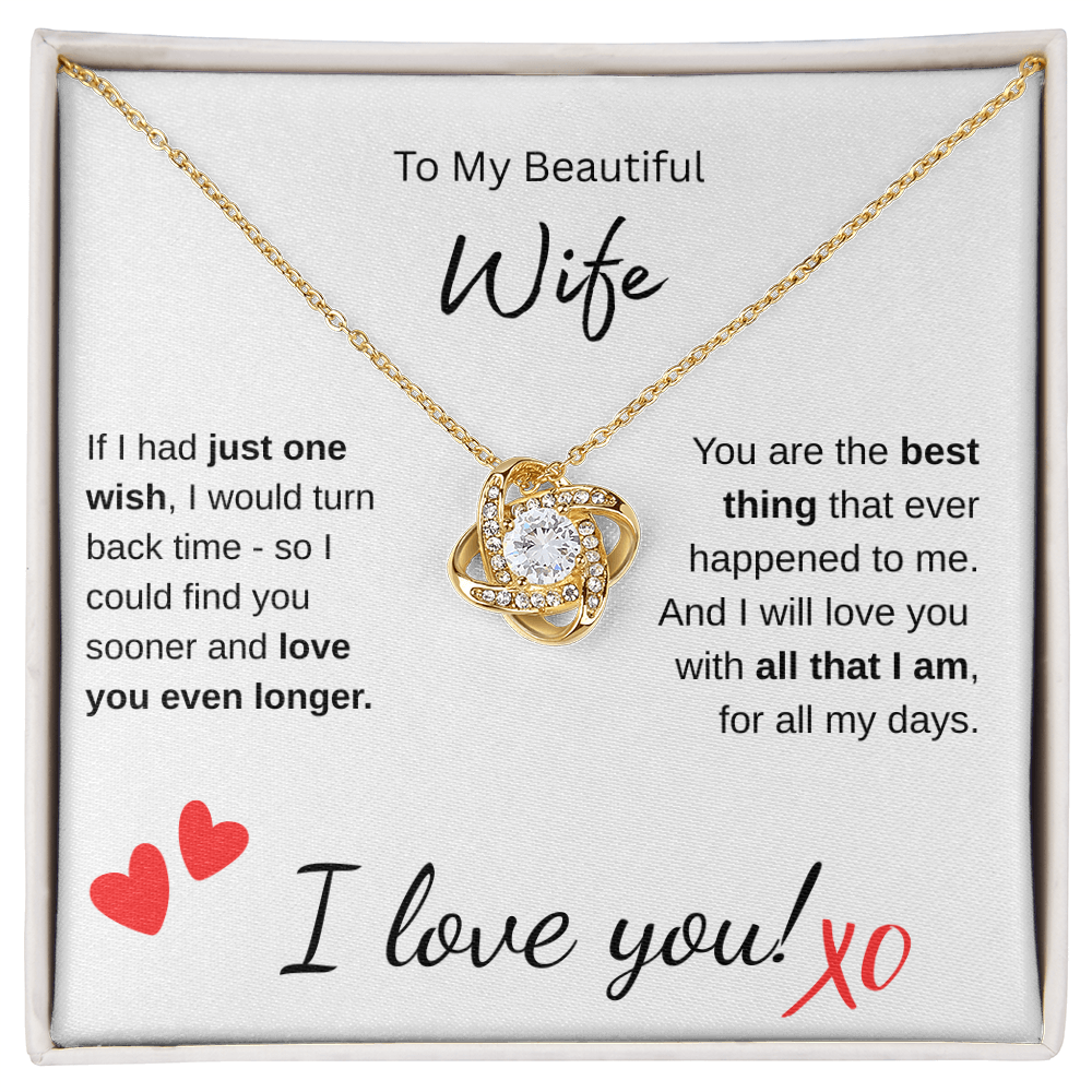Beautiful Wife - Love Knot Pendant