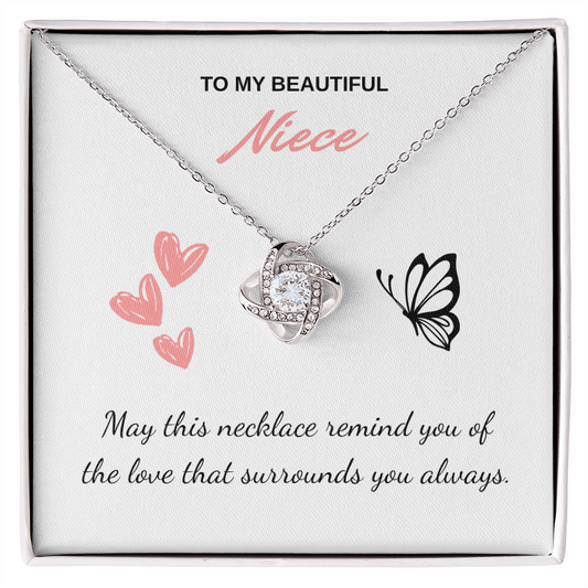 Beautiful Niece Necklace -Love Knot