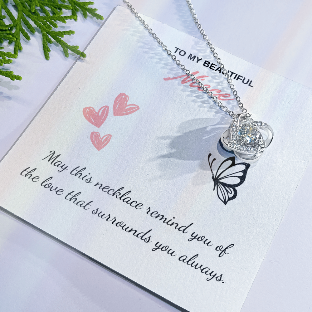 Beautiful Niece Necklace -Love Knot