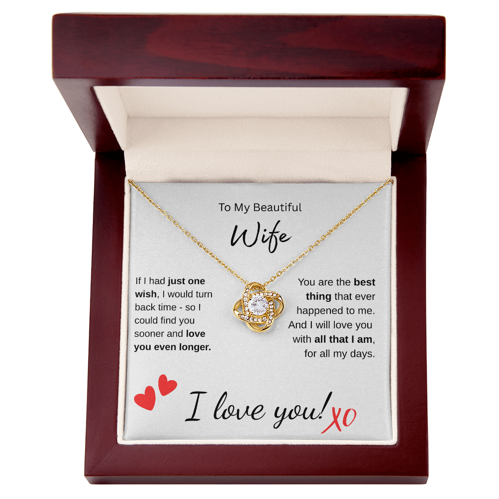 Beautiful Wife - Love Knot Pendant