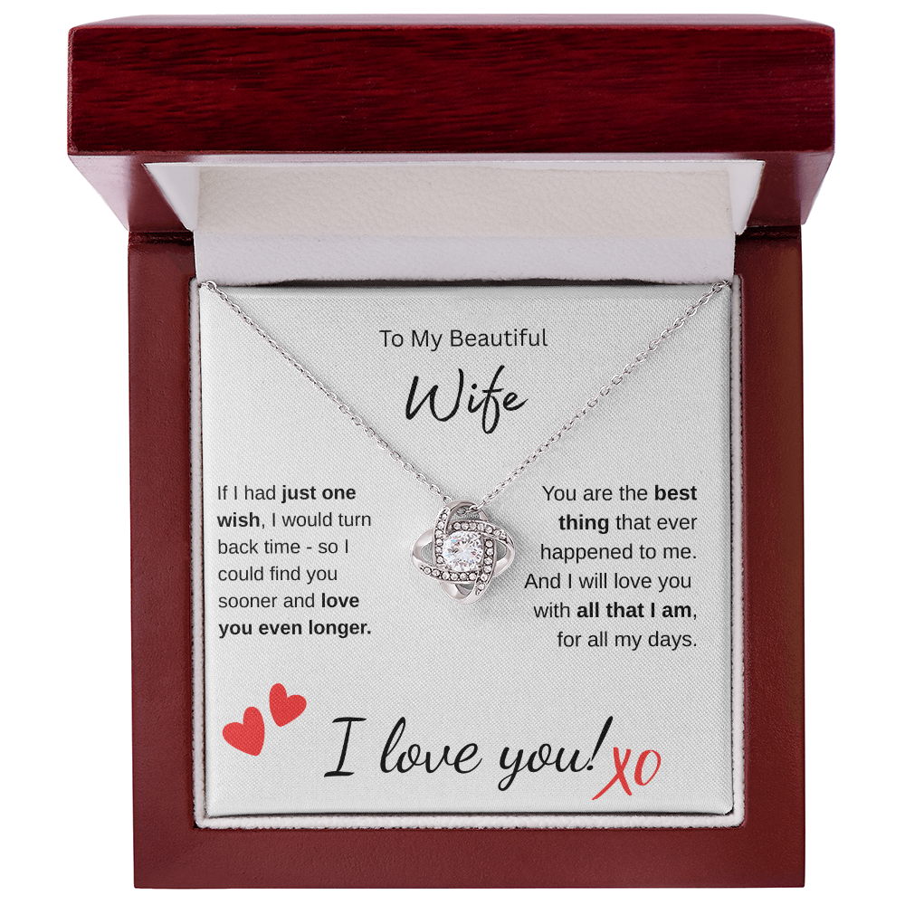 Beautiful Wife - Love Knot Pendant